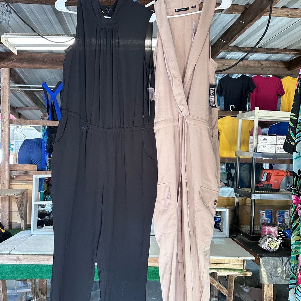 Vince Camuto Black and Cream Jumpsuits from New York and company.